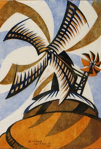 Sybil Andrews - The windmill 1933